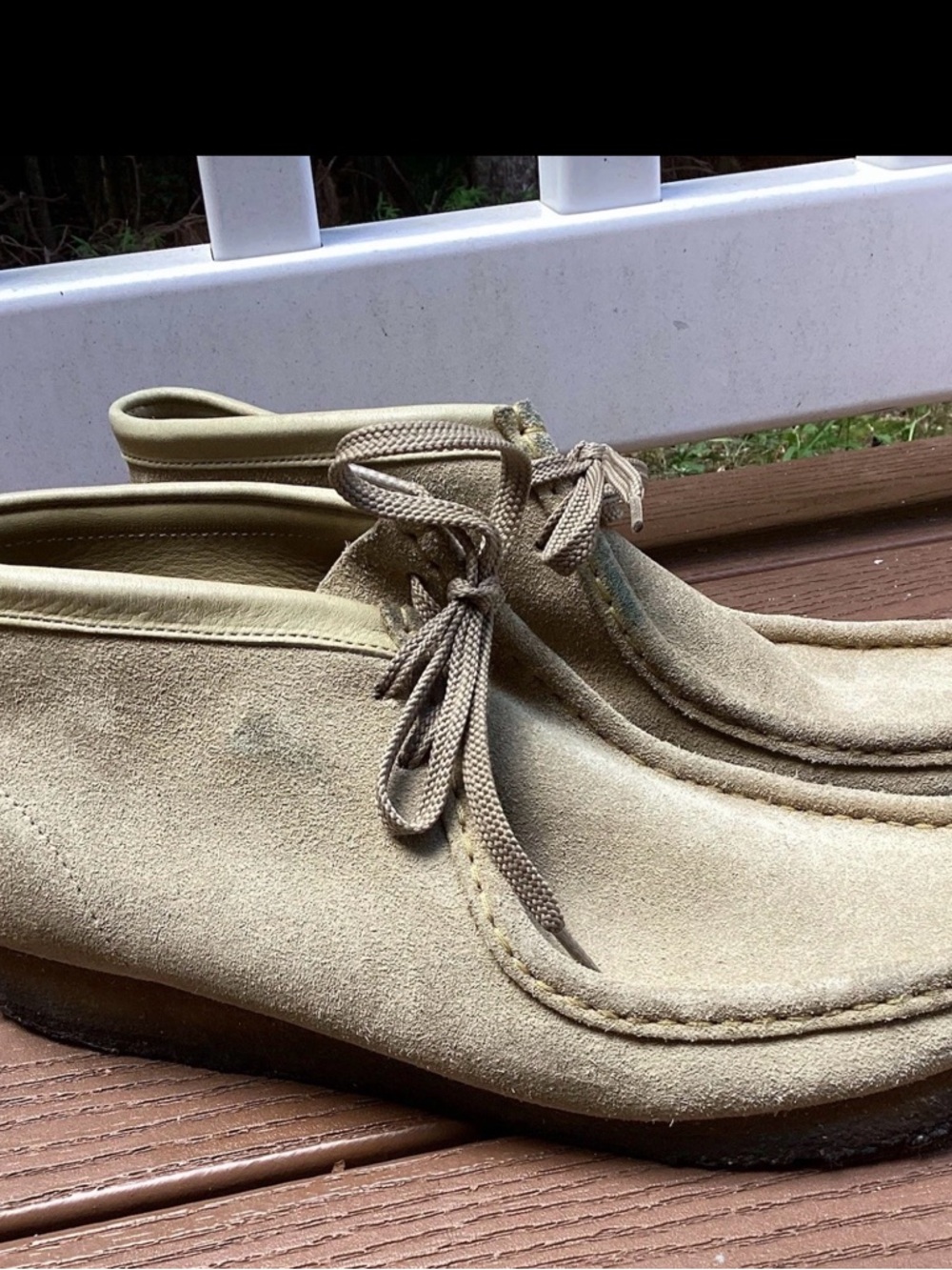 Clark’s Original Wallabee Chukka Boots Men’s Sz 11 Tan Suede Leather Ankle Shoes